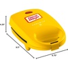 image:imageNostalgia Oscar Mayer Sandwich Maker with Beverage Cooler Bag 5Inch Nonstick Cooking Surface with Indicator Lights and Lock Feature Lunch and Beverage Tote Included Yellow