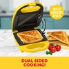 image:imageNostalgia Oscar Mayer Sandwich Maker with Beverage Cooler Bag 5Inch Nonstick Cooking Surface with Indicator Lights and Lock Feature Lunch and Beverage Tote Included Yellow