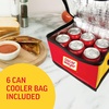 image:imageNostalgia Oscar Mayer Sandwich Maker with Beverage Cooler Bag 5Inch Nonstick Cooking Surface with Indicator Lights and Lock Feature Lunch and Beverage Tote Included Yellow