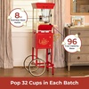 image:imageNostalgia Popcorn Maker Machine  Professional Cart With 25 Oz Kettle Makes Up to 10 Cups  Vintage Popcorn Machine Movie Theater Style  Red amp WhiteRed