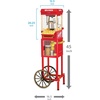 image:imageNostalgia Popcorn Maker Machine  Professional Cart With 25 Oz Kettle Makes Up to 10 Cups  Vintage Popcorn Machine Movie Theater Style  Red amp WhiteRed and White