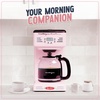 image:imageNostalgia Retro 12Cup Programmable Coffee Maker With LED Display Automatic ShutOff amp Keep Warm PauseAndServe Function AquaPink