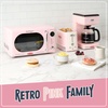 image:imageNostalgia Retro 12Cup Programmable Coffee Maker With LED Display Automatic ShutOff amp Keep Warm PauseAndServe Function AquaPink