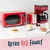image:imageNostalgia Retro 12Cup Programmable Coffee Maker With LED Display Automatic ShutOff amp Keep Warm PauseAndServe Function AquaRed