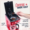 image:imageNostalgia Retro 12Cup Programmable Coffee Maker With LED Display Automatic ShutOff amp Keep Warm PauseAndServe Function AquaRed