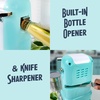 image:imageNostalgia Retro Electric Can Opener for Kitchen with Magnetic Lid Remover Knife Sharpener and Soda or Beer Bottle Opener RedAqua