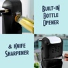 image:imageNostalgia Retro Electric Can Opener for Kitchen with Magnetic Lid Remover Knife Sharpener and Soda or Beer Bottle Opener RedBlack