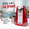 image:imageNostalgia Retro Electric Can Opener for Kitchen with Magnetic Lid Remover Knife Sharpener and Soda or Beer Bottle Opener RedRed