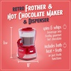 image:imageNostalgia Retro Frother and Hot Chocolate Maker and Dispenser 32 Oz for Coffees Lattes Cappuccinos RedMetallic Red