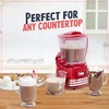 image:imageNostalgia Retro Frother and Hot Chocolate Maker and Dispenser 32 Oz for Coffees Lattes Cappuccinos RedMetallic Red