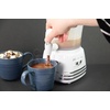image:imageNostalgia Retro Frother and Hot Chocolate Maker and Dispenser 32 Oz for Coffees Lattes Cappuccinos RedWhite