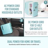 image:imageNostalgia Retro Mini Fridge and Heater  6Can Capacity 12Volt Power Adapter Carry Handle and Display Window  Perfect for Home Office Car or Dorm Room  BlackAqua