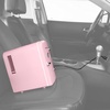 image:imageNostalgia Retro Mini Fridge and Heater  6Can Capacity 12Volt Power Adapter Carry Handle and Display Window  Perfect for Home Office Car or Dorm Room  BlackBlack Dry Erase