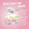 image:imageNostalgia Retro Snow Cone Maker  Countertop 5qt Shaved Ice Machine  Stainless Steel Blades  Includes 2 Reusable Cups Ice Scoop amp Sid Shelf  Pink