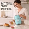 image:imageNostalgia Retro Stainless Steel Electric Tea And Water Kettle 17 Liters AutoShut Off amp BoilDry Protection Water Level Indicator Window AquaAqua