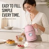 image:imageNostalgia Retro Stainless Steel Electric Tea And Water Kettle 17 Liters AutoShut Off amp BoilDry Protection Water Level Indicator Window AquaPink