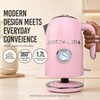 image:imageNostalgia Retro Stainless Steel Electric Tea And Water Kettle 17 Liters AutoShut Off amp BoilDry Protection Water Level Indicator Window AquaPink