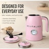 image:imageNostalgia Retro Stainless Steel Electric Tea And Water Kettle 17 Liters AutoShut Off amp BoilDry Protection Water Level Indicator Window AquaPink