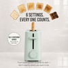 image:imageNostalgia Slim 2Slice Toaster  Wide Slot  SpaceSaving Design  Adjustable Browning Dial  10inch Long Slot Fits 2 Slices of Bread or Bagel Halves  Dropdown Crumb Tray  BlackberrySage