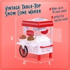 image:imageNostalgia Snow Cone Machine  Retro TableTop 8 Oz Snow Cone Maker Makes 20 ICY Treats Countertop Slushie Machine Includes 2 Reusable Plastic Cups amp Ice ScoopVintage BlueCocaCola
