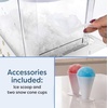 image:imageNostalgia Snow Cone Machine  Retro TableTop 8 Oz Snow Cone Maker Makes 20 ICY Treats Countertop Slushie Machine Includes 2 Reusable Plastic Cups amp Ice ScoopVintage BlueWhite