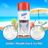 image:imageNostalgia Snow Cone Machine With 1 Reusable Plastic Cup amp Dual Ice Molds Retro TableTop Shaved Ice Maker with Stainless Steel Blades for Fluffy Ice Slushie Machine for Fun Gatherings White amp GreenRed White