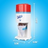 image:imageNostalgia Snow Cone Machine With 1 Reusable Plastic Cup amp Dual Ice Molds Retro TableTop Shaved Ice Maker with Stainless Steel Blades for Fluffy Ice Slushie Machine for Fun Gatherings White amp GreenRed White