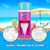 image:imageNostalgia Snow Cone Machine With 1 Reusable Plastic Cup amp Dual Ice Molds Retro TableTop Shaved Ice Maker with Stainless Steel Blades for Fluffy Ice Slushie Machine for Fun Gatherings White amp GreenSharkleberry