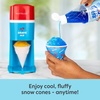 image:imageNostalgia Snow Cone Machine With 1 Reusable Plastic Cup amp Dual Ice Molds Retro TableTop Shaved Ice Maker with Stainless Steel Blades for Fluffy Ice Slushie Machine for Fun Gatherings White amp GreenBlue Red