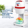 image:imageNostalgia Snow Cone Machine With 1 Reusable Plastic Cup amp Dual Ice Molds Retro TableTop Shaved Ice Maker with Stainless Steel Blades for Fluffy Ice Slushie Machine for Fun Gatherings White amp GreenKoolAid