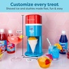image:imageNostalgia Snow Cone Machine With 1 Reusable Plastic Cup amp Dual Ice Molds Retro TableTop Shaved Ice Maker with Stainless Steel Blades for Fluffy Ice Slushie Machine for Fun Gatherings White amp GreenBlue Red