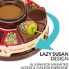 image:imageNostalgia Tabletop Indoor Electric Smores Maker  Smores Kit With Marshmallow Roasting Sticks and 4 Trays for Graham Crackers Chocolate and Marshmallows  Movie Night Supplies  BrownCaramel Apple Maker