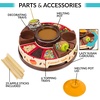 image:imageNostalgia Tabletop Indoor Electric Smores Maker  Smores Kit With Marshmallow Roasting Sticks and 4 Trays for Graham Crackers Chocolate and Marshmallows  Movie Night Supplies  BrownCaramel Apple Maker