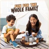 image:imageNostalgia Tabletop Indoor Electric Smores Maker  Smores Kit With Marshmallow Roasting Sticks and 4 Trays for Graham Crackers Chocolate and Marshmallows  Movie Night Supplies  BrownDeluxe Smores Maker