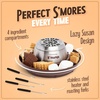 image:imageNostalgia Tabletop Indoor Electric Smores Maker  Smores Kit With Marshmallow Roasting Sticks and 4 Trays for Graham Crackers Chocolate and Marshmallows  Movie Night Supplies  BrownDeluxe Smores Maker