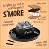 image:imageNostalgia Tabletop Indoor Electric Smores Maker  Smores Kit With Marshmallow Roasting Sticks and 4 Trays for Graham Crackers Chocolate and Marshmallows  Movie Night Supplies  BrownSmores Maker Black