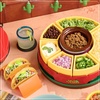 image:imageNostalgia Taco Tuesday Heated Lazy Susan Taco Bar Serving Set for a Party with 4 Tortilla Holders Fondue Pot for Burritos Nachos and Fajitas  20 Oz  RedLazy Susan Red