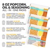 image:imageNostalgia Theater Popcorn Bulk Pack  24 Packets of 4 oz Kernels Seasoning Salt amp Butter Flavored Oil  Use with Kettles amp Air Poppers  Movie Night SuppliesPack of 48  8 Oz