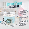 image:imageNostalgia Vintage Cotton Candy Machine  Countertop Cotton Candy Maker With 2 Reusable Cones amp 1 Sugar Scoop  Use Hard Candy or Sugar to Create Fluffy Delicious Treats in MinutesPinkAqua