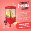 image:imageNostalgia Vintage HotAir Popcorn Maker Machine  Makes Up to 12 Cups  OilFree  Healthier Popcorn  Classic StandUp Cart With Wheels  Includes Kernel Measuring Cup  White amp RedRed