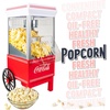 image:imageNostalgia Vintage HotAir Popcorn Maker Machine  Makes Up to 12 Cups  OilFree  Healthier Popcorn  Classic StandUp Cart With Wheels  Includes Kernel Measuring Cup  White amp RedWhite and Red