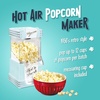 image:imageNostalgia Vintage HotAir Popcorn Maker Machine  Makes Up to 12 Cups  OilFree  Healthier Popcorn  Classic StandUp Cart With Wheels  Includes Kernel Measuring Cup  White amp RedAqua