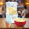 image:imageNostalgia Vintage HotAir Popcorn Maker Machine  Makes Up to 12 Cups  OilFree  Healthier Popcorn  Classic StandUp Cart With Wheels  Includes Kernel Measuring Cup  White amp RedAqua