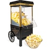 image:imageNostalgia Vintage HotAir Popcorn Maker Machine  Makes Up to 12 Cups  OilFree  Healthier Popcorn  Classic StandUp Cart With Wheels  Includes Kernel Measuring Cup  White amp RedBlack