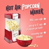 image:imageNostalgia Vintage HotAir Popcorn Maker Machine  Makes Up to 12 Cups  OilFree  Healthier Popcorn  Classic StandUp Cart With Wheels  Includes Kernel Measuring Cup  White amp RedRed