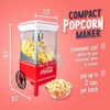 image:imageNostalgia Vintage HotAir Popcorn Maker Machine  Makes Up to 12 Cups  OilFree  Healthier Popcorn  Classic StandUp Cart With Wheels  Includes Kernel Measuring Cup  White amp RedWhite and Red