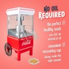 image:imageNostalgia Vintage HotAir Popcorn Maker Machine  Makes Up to 12 Cups  OilFree  Healthier Popcorn  Classic StandUp Cart With Wheels  Includes Kernel Measuring Cup  White amp RedWhite and Red