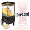 image:imageNostalgia Vintage HotAir Popcorn Maker Machine  Makes Up to 12 Cups  OilFree  Healthier Popcorn  Classic StandUp Cart With Wheels  Includes Kernel Measuring Cup  White amp RedBlack