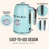 image:imageRetro 17L Electric Kettle Stainless Steel 1500W Fast Boil CreamAqua