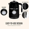 image:imageRetro 17L Electric Kettle Stainless Steel 1500W Fast Boil CreamBlack